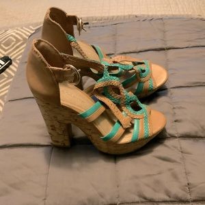 BCBG Wedge Sandle Pumps